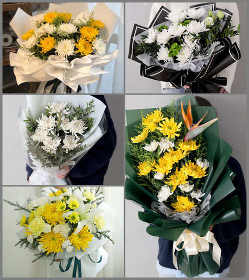 浙江省金华浦江县花桥乡里黄宅村白事花束代送